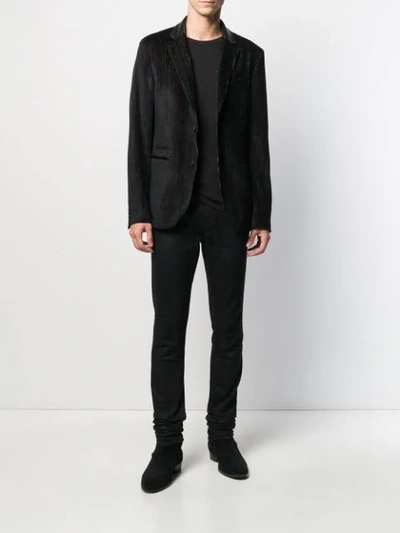 Shop John Varvatos Corduroy Blazer In Black