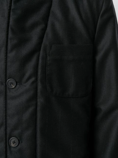 Shop Ann Demeulemeester Reversible Padded Jacket In Black