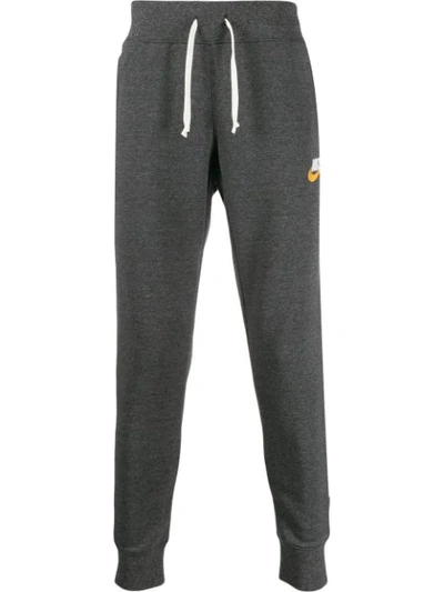 Shop Nike Straight Leg Track Trousers In Grey