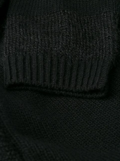 Shop Al Duca D'aosta Ribbed Roll Neck Jumper In Black