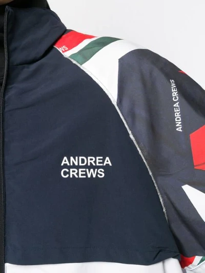 Shop Andrea Crews Bomberjacke Mit Einsätzen In Blue