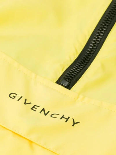 Shop Givenchy Poncho Rain Coat In Yellow