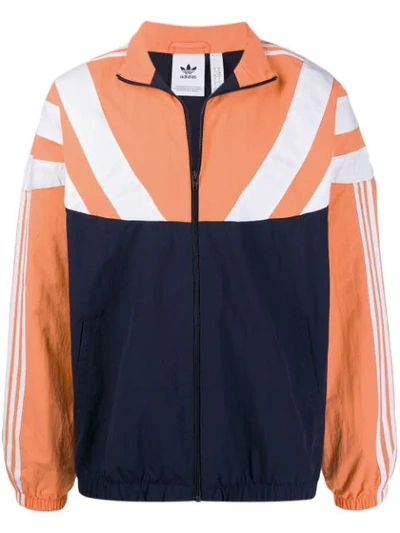 Shop Adidas Originals Jacke In Colour-block-optik In Orange