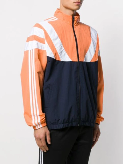 Shop Adidas Originals Jacke In Colour-block-optik In Orange