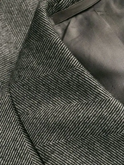 Pre-owned A.n.g.e.l.o. Vintage Cult 1970s Simon Ackerman's Slim-fit Knee-length Coat In Grey