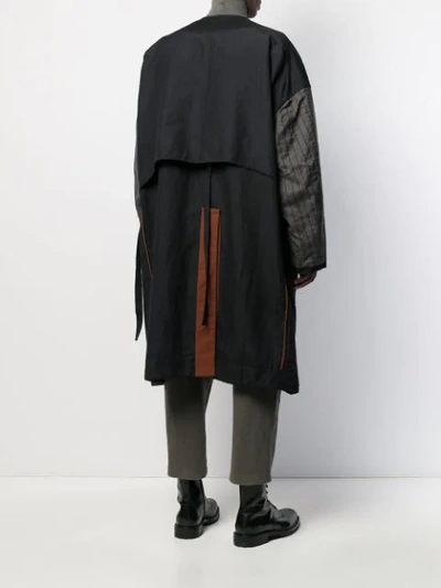 Shop Ziggy Chen Wendbarer Oversized-mantel In Black