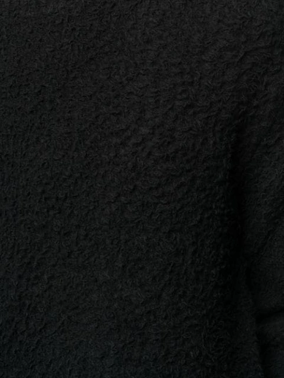 Paura Textured Relaxed-fit Jumper In Black