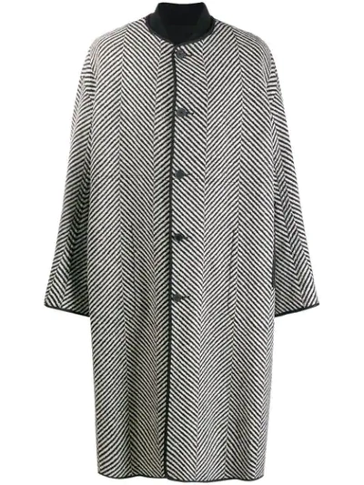 Shop Haider Ackermann Oversized Wool Coat In Black