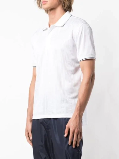 Shop Givenchy Logo Polo Shirt In White