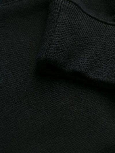 Shop Off-white Logo Printed Hoodie In Black