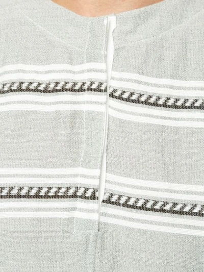 Shop Lemlem Abel Pickstitch Stripe T-shirt In Grey