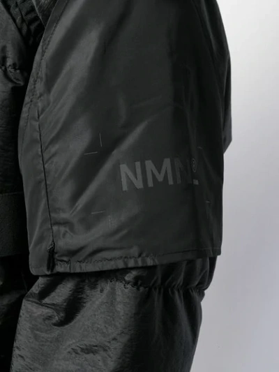 Shop Nemen Quilted Hooded Jacket In Black