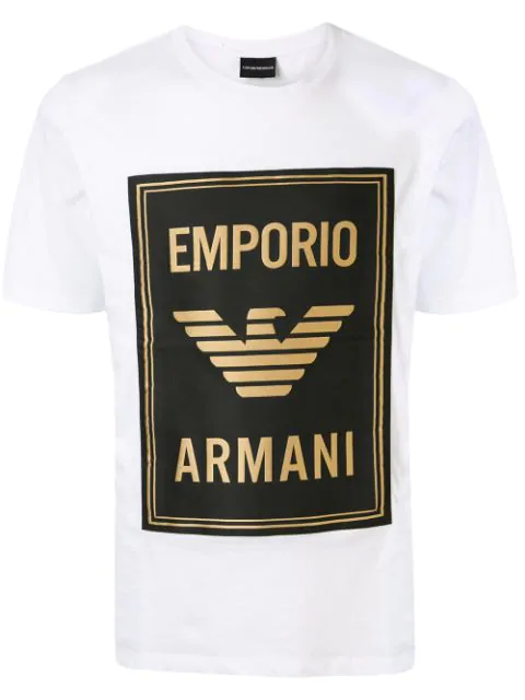 white armani t shirt mens