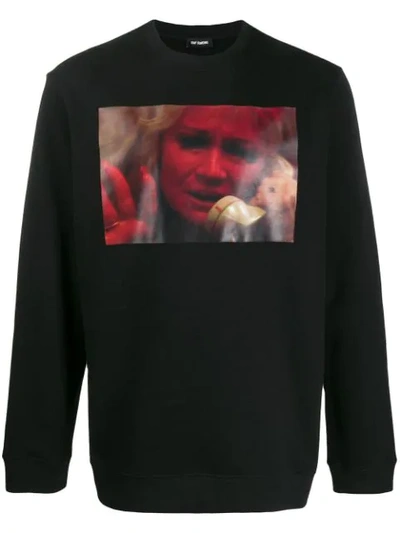 Shop Raf Simons Photographic-print Sweatshirt In Black