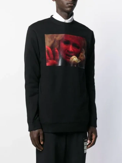 Shop Raf Simons Photographic-print Sweatshirt In Black