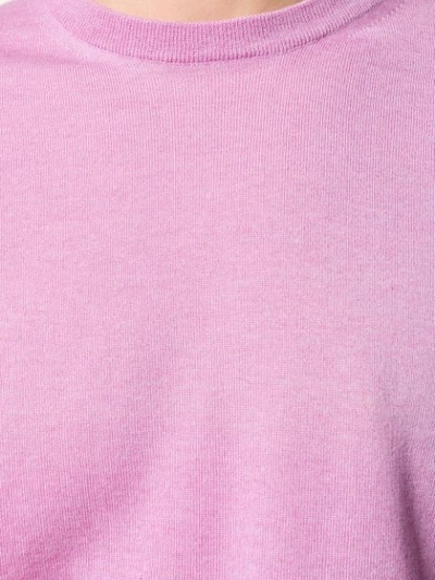 Shop Canali Crew-neck Cashmere Jumper In Pink