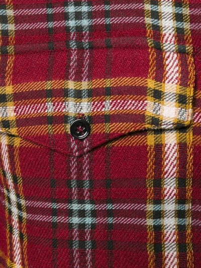 Shop Garcons Infideles Chest Pocket Plaid Shirt In Multicolour