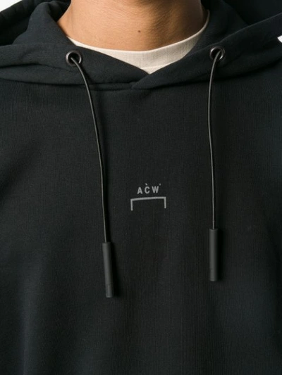 Shop A-cold-wall* Logo Print Hoodie In Black