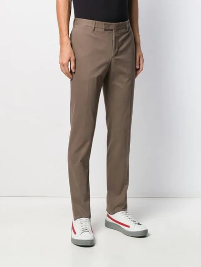 Shop Pt01 Straight-leg Trousers In Neutrals