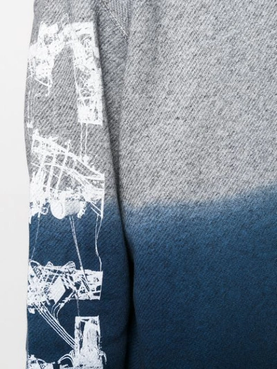 Shop Faith Connexion Faith Print Sweatshirt In Grey