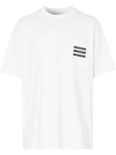 Shop Burberry T-shirt Mit Logo-print In White