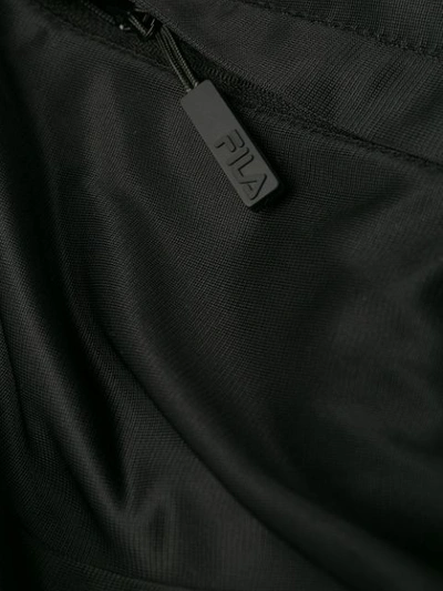 Shop Fila Embroidered Logo Color-block Jacket In Black