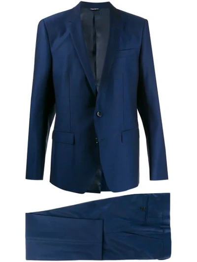 Shop Dolce & Gabbana Classic Two-piece Suit In Blue