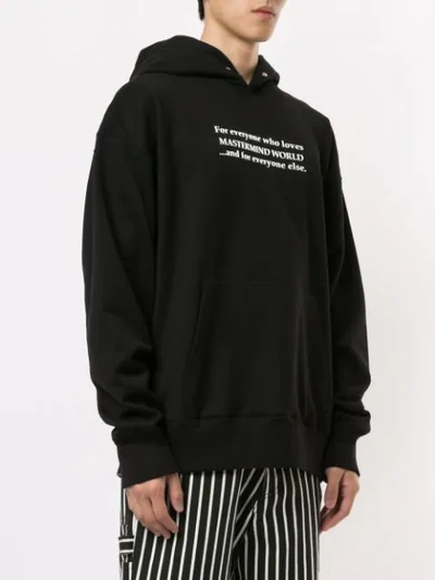 Shop Mastermind Japan Skull Logo Print Hoodie In Black