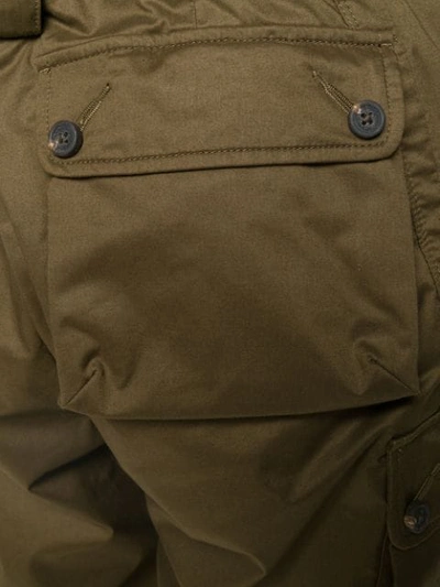 Shop Ziggy Chen Cargo Pocket Trousers In Green