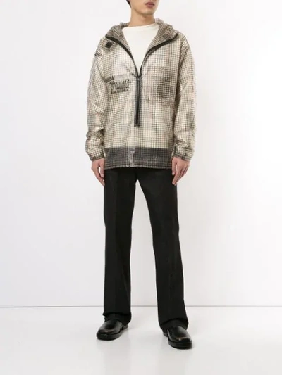 Shop Sankuanz Check Pattern Jacket In Brown