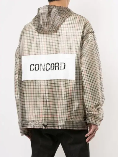 Sankuanz Check Pattern Jacket In Brown