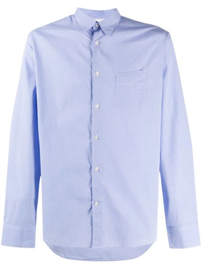 Shop Officine Generale Shirt ”benoit” In Blue