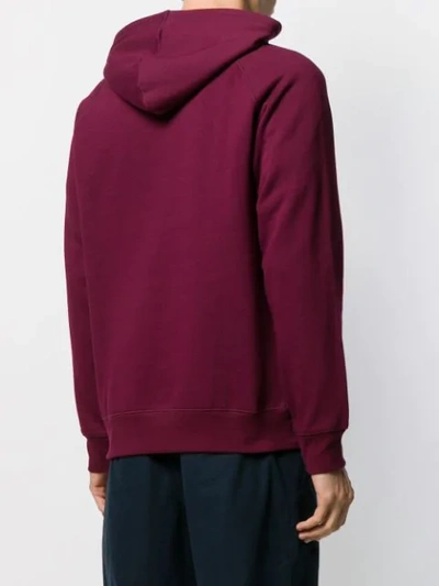 Shop Carhartt Chase Plain Hoodie In Red