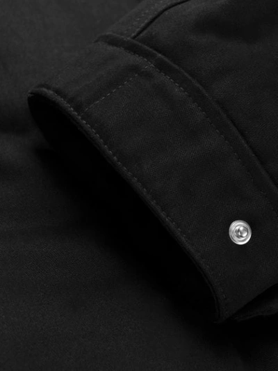 Shop Ih Nom Uh Nit Mid-length Logo Coat In Black