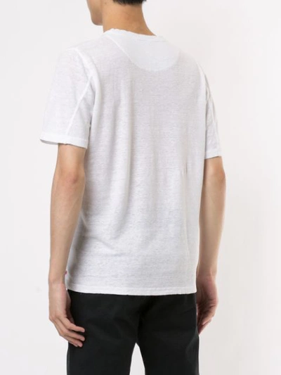 Shop 120% Lino T-shirt Mit Rundem Ausschnitt In White
