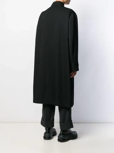 Shop Jil Sander Oversized Trench Coat In Black