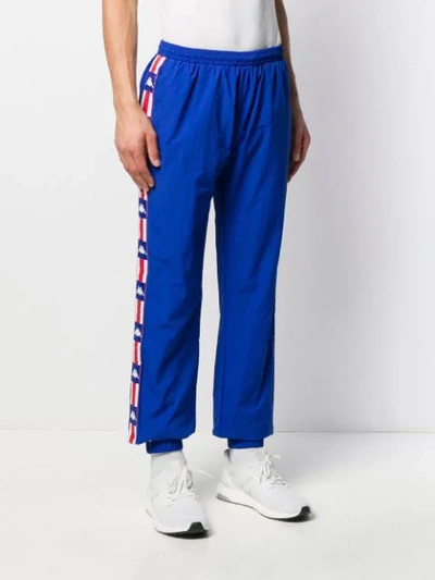 Kappa Side Logo Stripe Track Trousers In Blue | ModeSens