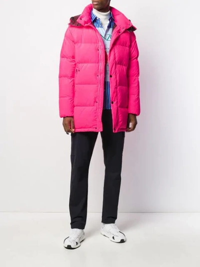 Shop Kenzo 2-in-1 Padded Hooded Coat In 26 Pink