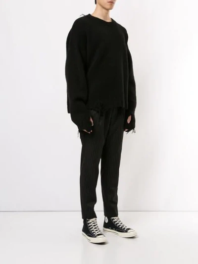 Shop Mastermind Japan Cashmere Skull Jumper In Black