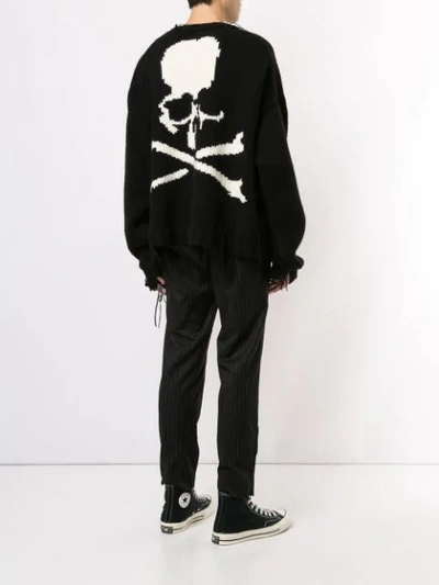 Shop Mastermind Japan Cashmere Skull Jumper In Black