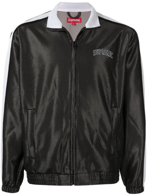 supreme bonded mesh track jacket black