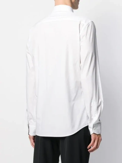 Shop Fendi Ff Monogram Logo Shirt In White
