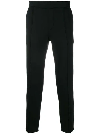 Shop Emporio Armani Straight-leg Trousers In Black