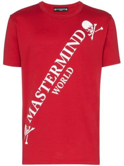 Shop Mastermind Japan Logo Print T-shirt In Red