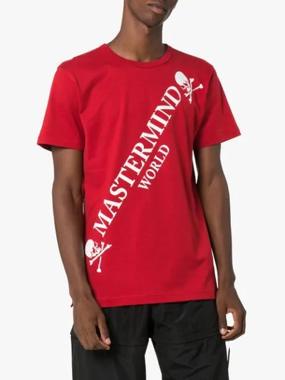 Shop Mastermind Japan Logo Print T-shirt In Red