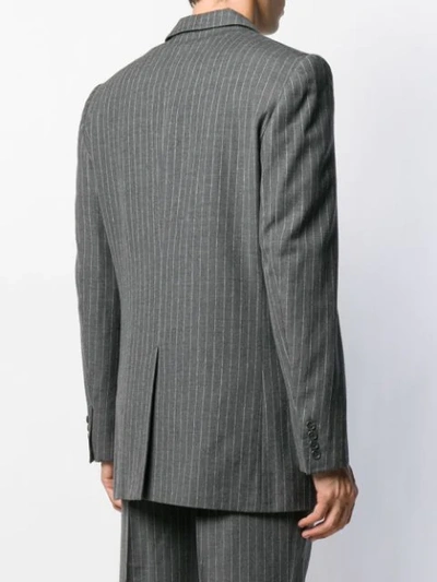 Pre-owned Dolce & Gabbana 1990's Pinstripe Suit In Grey