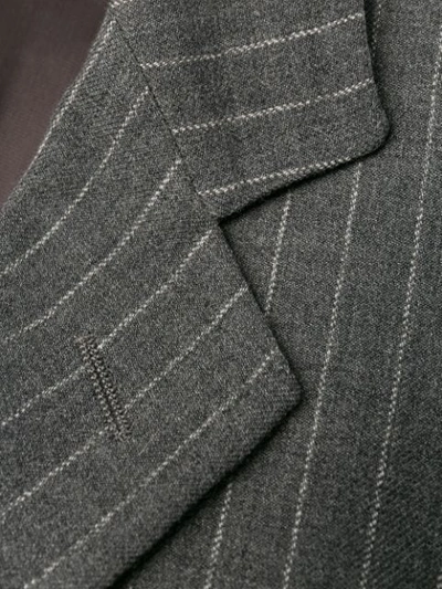 Pre-owned Dolce & Gabbana 1990's Pinstripe Suit In Grey