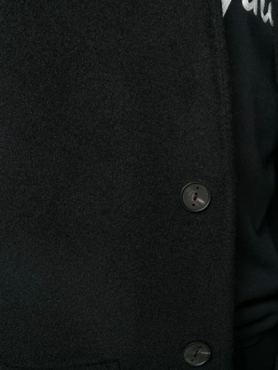 Shop Hevo Single-breasted Midi Coat In 2517 Black