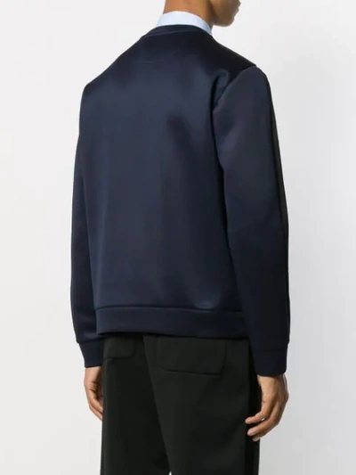 Shop Fendi Graphic Design Sweatshirt In Black