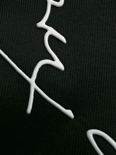 Shop Fendi Graphic Design Sweatshirt In Black